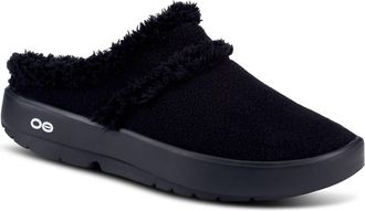 Oofos Womens Oocoozie Mules In Black