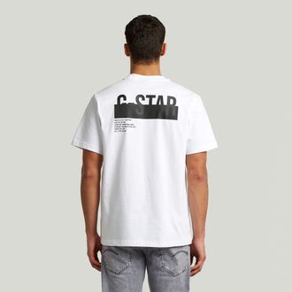 G-Star Regular Tee Graphic 018 - Wit - Heren