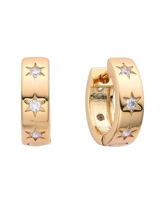 Eyecandy LA Eye Candy La Cz Star Huggie Earrings
