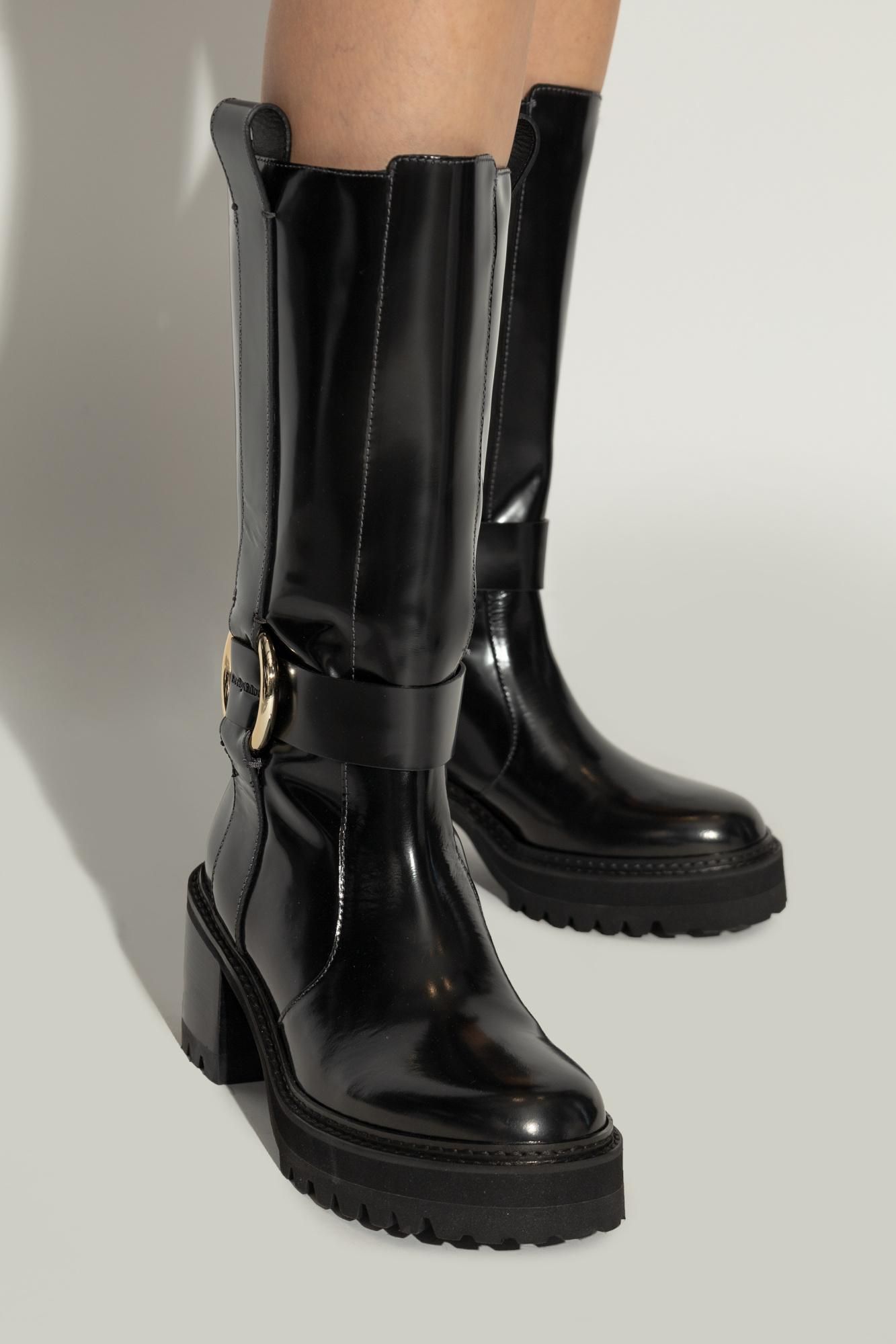 ロングブーツ See by Chloe' Boots Women Leather Black 24034335_54125051_600.jpg