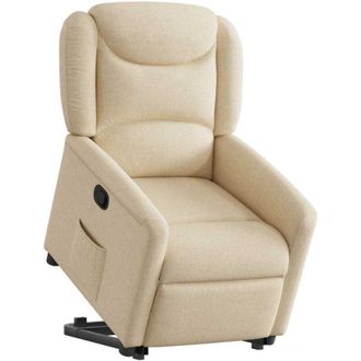 vidaXL Vidaxl - Sill&oacute;n Reclinable Elevable De Tela Color Crema