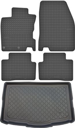 OEM Nissan Qashqai Ii J11 Crossover De Febrero De 2014 A 2021. Juego De Alfombrillas De Goma Para Coche Y Alfombrilla Para Maletero