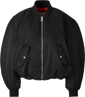 Givenchy Jas met klepzak en hoge kraag - Zwart