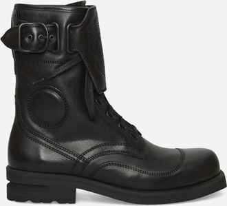 Kiko Kostadinov Men s Fitz Military Boots Petrol Black