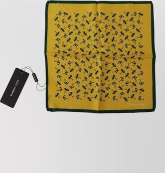 Dolce & Gabbana silk logo-print pocket square