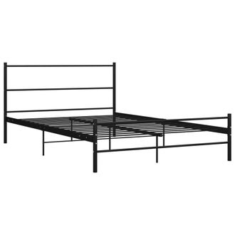 Berkfield Home Bed Frame Black Metal 160x200 cm