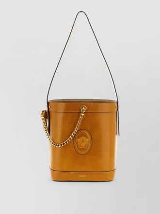 Versace pivot small bucket bag top handle chain
