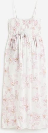 H&M MAMA Gesmoktes Kleid - Orange