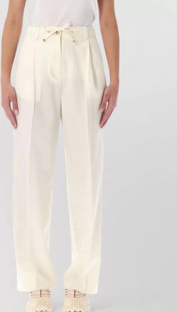Moncler virgin wool wide-leg trousers