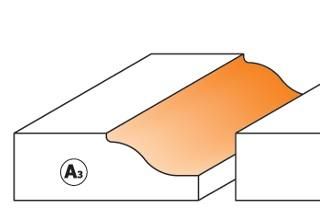 CMT 990.011.11 Fresa Para Plafones Hor.c/rodam.hm S=8 D=47.6x9.5