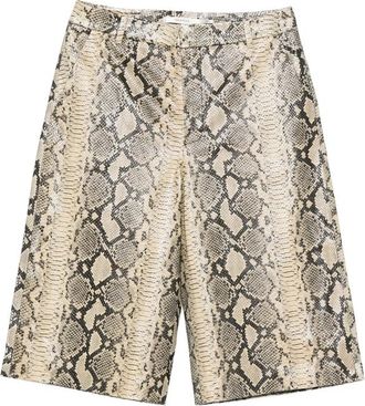 Gestuz Gzallis Snakeskin-print Shorts