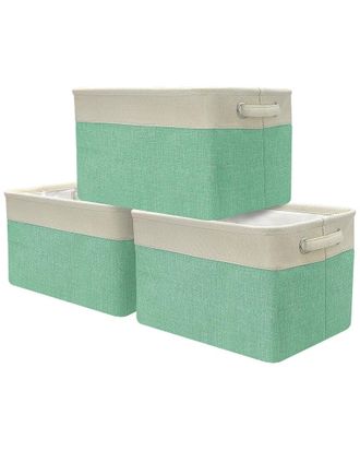 Sorbus Set Of 3 Twill Storage Basket Set