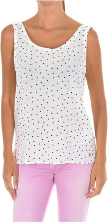 Armani Jeans Strappy Blouse - Dames - Tops zonder mouwen - Wit - S - Tops