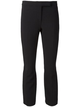 Alexander McQueen cropped trousers - women - Wool/Rayon/Spandex/Elastane - 36 - Black