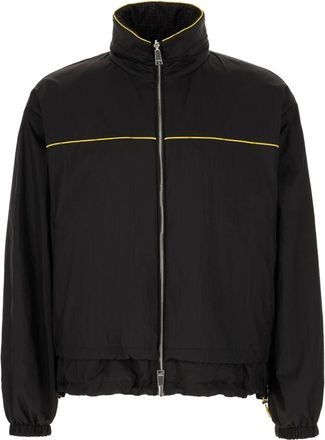 Fendi Jassen, Heren, Zwart, S, Polyester, Windbreaker