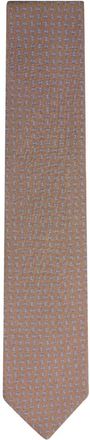 Canali Cravatta con motivo geometrico - Marrone