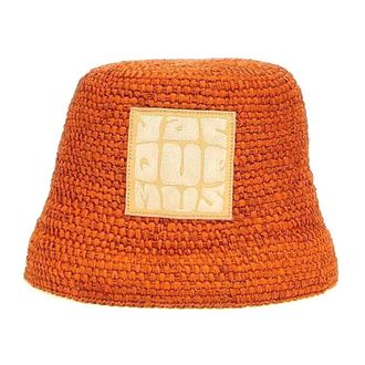 Jacquemus Hats, female, Orange, Size: 58 CM La Casquette