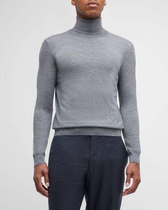 Isaia Mens Cashmere Turtleneck Sweater