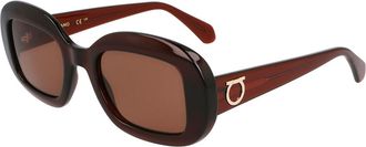 Ferragamo SF2038SE 232 Womens Sunglasses Brown Size 51