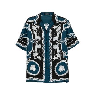 Versace Camicie Blu-Uomo