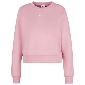 Nike One DF Crew HBR TT Pullover f&uuml;r Damen | rosa/wei&szlig;