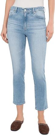 AG - Adriano Goldschmied Mari Mid-Rise Slim Straight Crop Jeans in Cruiser Womens Jeans Cruiser : 24 27, Cotton/Denim/Elastane