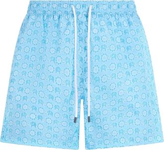 Fedeli Zwemshorts - Heren - Strandmode - Blauw - M - Polyester - Badmode