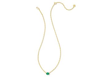 Kendra Scott Cailin Pendant Womens Necklace Womens Necklace Gold Green Crystal
