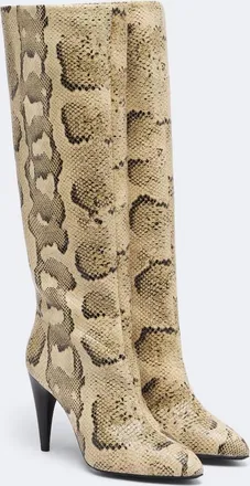 Isabel Marant Jany snake-effect leather knee-high boots