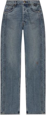 Rhude Straight-leg Jeans - Heren - Regular Fit Jeans - Blauw - W31 - Katoen - Jeans