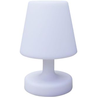 OEM L&aacute;mpara De Mesa/exterior/de Noche Inal&aacute;mbrica Y Recargable Por Usb Para Interior Y Exterior Blanca 25 Cm De Alto X 15,8 Cm De Di&aacute;metro
