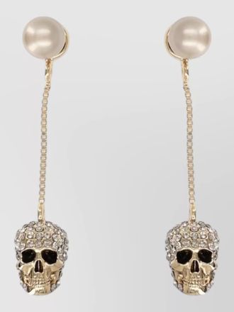 Alexander McQueen skull dangle earrings