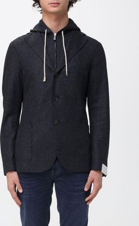 Eleventy Blazer con cappuccio Eleventy in misto lana