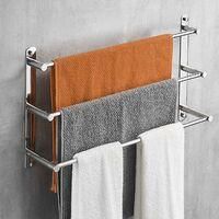 OEM Toallero Ctmw, Estante Para Toallas De Acero Inoxidable 304 Con 3 Barras, 40 Cm, Montaje En Pared Para Ba&ntilde;o Tow-crezuo