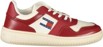 Tommy Hilfiger Polyester Sneaker met Gedempte Zool - Dames - Sneakers - Rood - 41 EU - Polyester - Schoenen