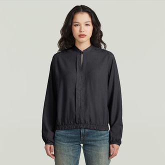 G-Star Stand Up Collar Overhemd - Zwart - Dames