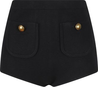 Elisabetta Franchi Korte Broeken, Dames, Zwart, M, Short Shorts