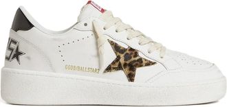 Golden Goose Leren sneakers met luipaardprint - Wit