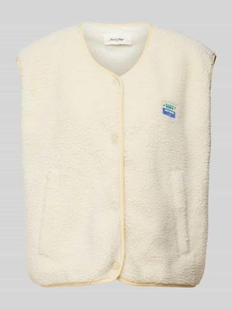 American Vintage American Vintage Weste mit Label-Patch Modell HOKTOWN in Ecru, Größe XS/S