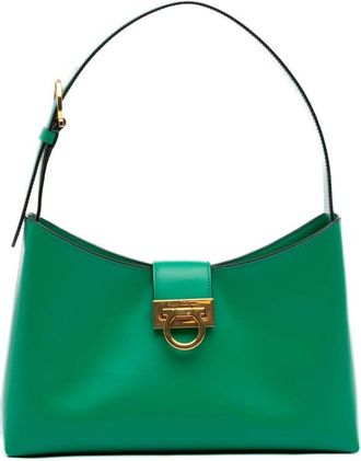 Ferragamo Pre-owned Ferragamo Leather Gancini Trifolio Shoulder Bag Ladies LJOT930HUDZW3XXG