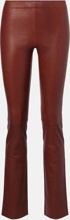 Stouls Pantaloni flared JP Long in pelle