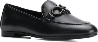 Ferragamo Buckle Detail Leather Loafer