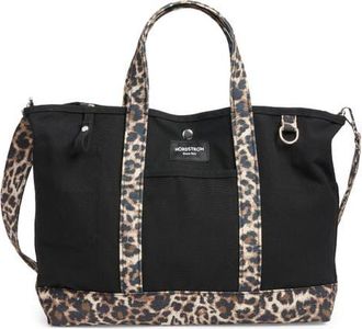 Nordstrom Large 125th Anniversary Structured Tote in Black - Beige Janie Leopard at Nordstrom