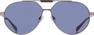 Ferragamo Blue Pilot Mens Sunglasses SF327S 021 62