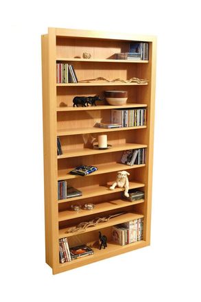 Watson's Baltimore Large 730 Cd / 300 Dvd / Blu-ray / Media Storage Shelves - Beech