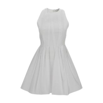 Sportmax Sportmax, Short Dresses, female, White, Size: 2XS Sleeveless Fit and Flare Dress
