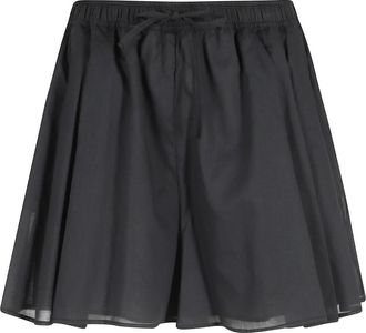 Federica Tosi Short in Mussola di Cotone - Dames - Korte rokken - Zwart - M - Katoen - Rokken