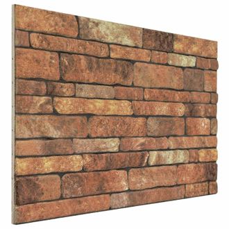 vidaXL Paneles De Pared 10 Pcs Marr&oacute;n Y Blanco 100 X 50 Cm Espuma Eps Vidaxl