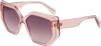 Liu Jo Lj 810S Zonnebril - Dames - Zonnebrillen - Beige - 56 MM - Accessoires