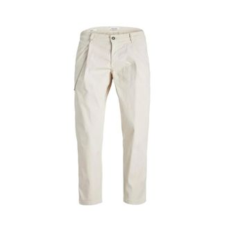 Jack & Jones Moderne Comfortabele Herenbroek - Heren - Chinos - Beige - W36 L32 - Katoen - Broeken